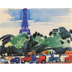 Vaszary János (1867-1939), Az Eiffel-torony, 1929.