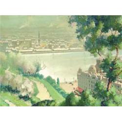 Pécsi Pilch Dezso (1888-1949), Budapesti látkép a Gellérthegyrol