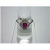 Image 1 : NATURAL 14.75 CTW RUBY AND DIAMOND RING .925 STERLING S