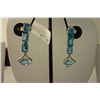 Image 1 : 26.50 CTW BLUE TOPAZ EARRING .925 STERLING SILVER