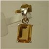 Image 1 : 4.75 CTW CITRINE PENDANT .925 STERLING SILVER