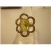 Image 1 : 42.25 CTW LEMON TOPAZ AND CITRINE RING .925 STERLING SI