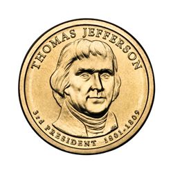 Presidential Dollars Thomas Jefferson 2007-P 100 pcs