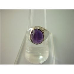 26.75 CTW AMETHYST RING .925 STERLING SILVER