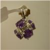 Image 1 : 14.25 CTW AMETHYST PENDANT .925 STERLING SILVER