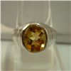 Image 1 : 29.75 CTW CITRINE RING .925 STERLING SILVER