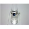 Image 1 : NATURAL 14.25 CTW SAPPHIRE RING .925 STERLING SILVER