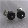 Image 1 : BLACK PEARL 3-STONE CZ EARRINGS; AUTHENTIC PHILIPPINE P