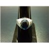 Image 1 : NATURAL32.00 CTW BLUE TOPAZ RING .925 STERLING SILVER
