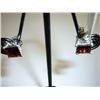 Image 1 : 17.00 CTW GARNET EARRING .925 STERLING SILVER