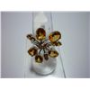 Image 1 : 30.00 CTW CITRINE RING .925 STERLING SILVER