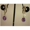Image 1 : 28.00 CTW AMETHYST EARRING .925 STERLING SILVER