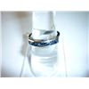 Image 1 : 15.00 CTW SAPPHIRE RING .925 STERLING SILVER