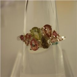 25.80 ctw,SEMIPRECIOUS RING .925 STERLING SILVER