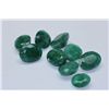 Image 1 : 35.25 AFRICAN EMERALD MIX-SHAPED/SIZED (9 PC)