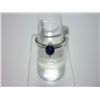 Image 1 : NATURAL 12.50 CTW EMERALD RING .925 STERLING SILVER