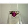 Image 1 : 15.25 CTW RUBY RING .925 STERLING SILVER