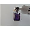 Image 1 : 24.50 CTW AMETHYST PENDANT .925 STERLING SILVER