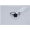 Image 1 : 15.75 CTW SAPPHIRE RING .925 STERLING SILVER