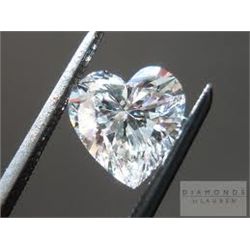GIA CERT. 1.01  CTW DIAMOND HEART D/VVS1
