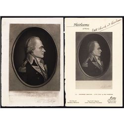 Alexander Hamilton Mezzotint By Engraving Master Max Rosenthal.