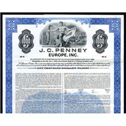 Celebrating their 50th Anniversary, J.C. Penney Europe, Inc., Specimen Bond.