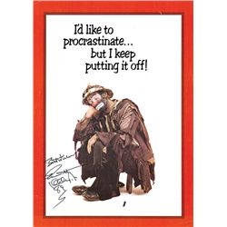 Emmett Kelly As Weary Willie Autographed Photo