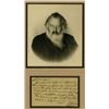 Image 1 : Johannes Brahms Autographed Postcard with Note and Real Photograph.