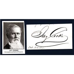 Jay Cooke Signature and Small Photo.
