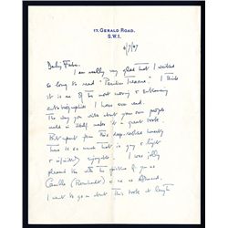 Noel Coward Signed Letter, 1947.