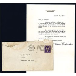 Eleanor Roosevelt Signed Letter and Envelope, 1944.