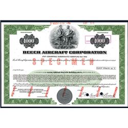 Beech Aircraft Corp., Specimen Bond.