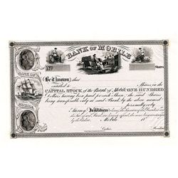 Bank of Mobile, Proof Stock Certificate.