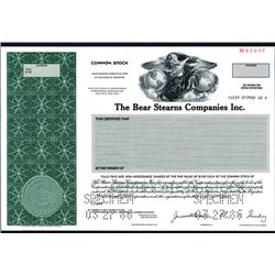 Bear Stearns Co., Specimen Stock.