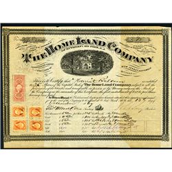 Home Land Co. Issued Stock.