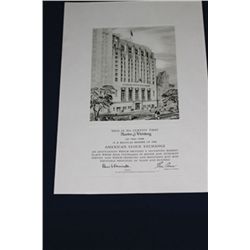 American Stock Exchange Unframed Membership Certificate.