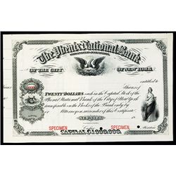 Phenix National Bank, Specimen Bond.