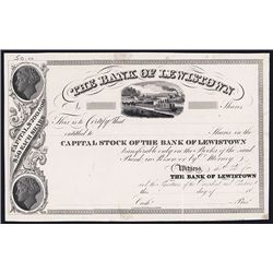 Bank of Lewistown Specimen Stock.