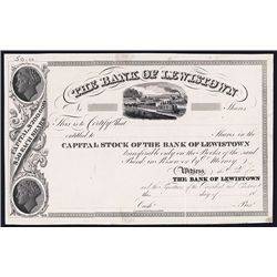 Bank of Lewistown Specimen Stock.