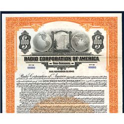 Radio Corporation of America, Specimen Bond.