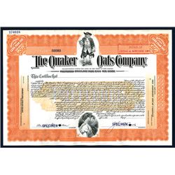 Quaker Oats Co., Specimen Stock.