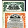 Image 1 : City of Rio De Janeiro Lot of 2 Specimen Bonds.