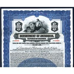 Department of Antioquia, Specimen Bond.