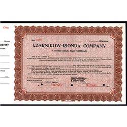 Czarnikow=Rionda Co., Specimen Stock.