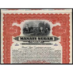 Manati Sugar Co. Specimen Bond.