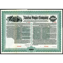 Narcisa Sugar Co., Specimen Bond.
