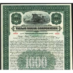Tacajo Sugar Corp., Specimen Bond.