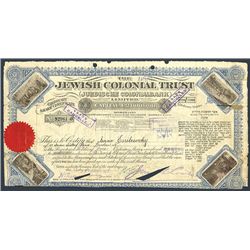 Jewish Colonial Trust, Issued Stock.