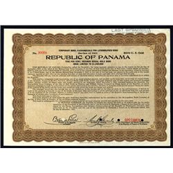 Republic of Panama Specimen Bond.