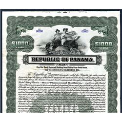 Republic of Panama, Specimen Bond.